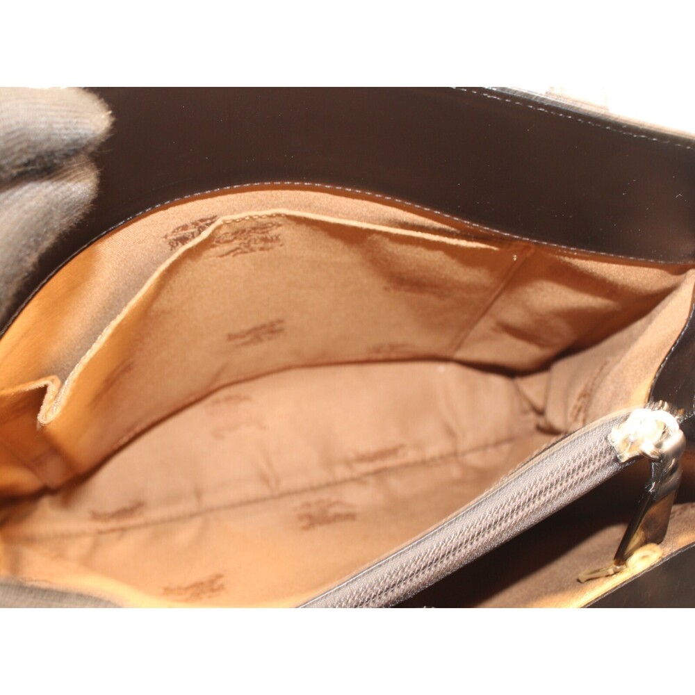 BURBERRY Check Tote Bag Handbag Shoulder Beige Tan Black Nova Classic - Picture 6 of 7